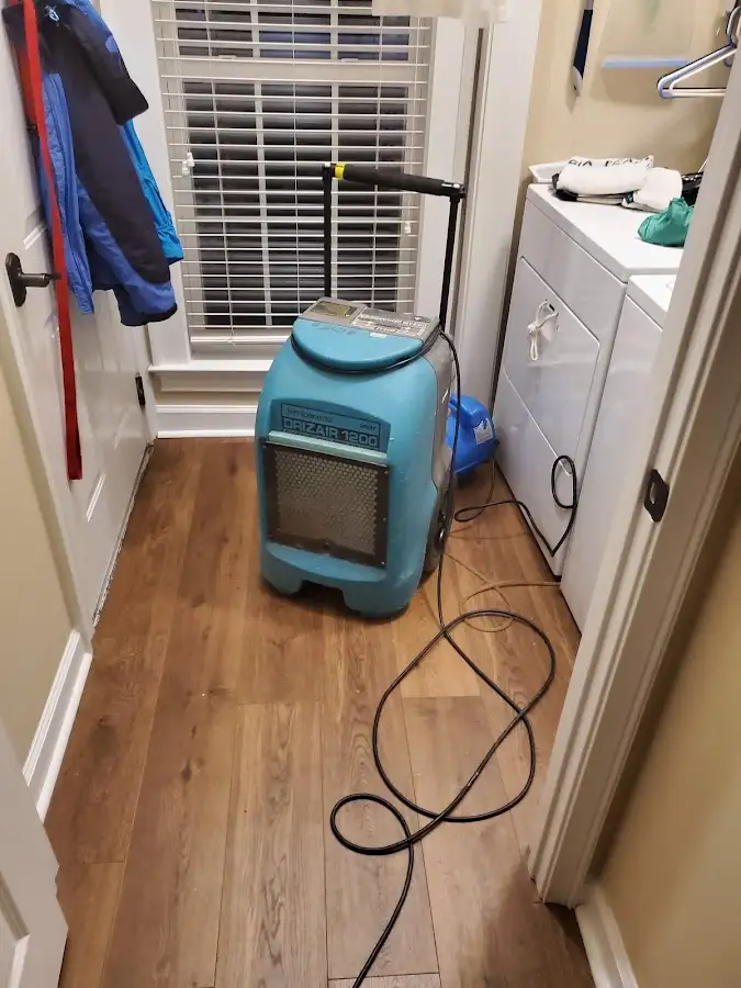 Commercial dehumidifier deployed for Flood Damage Cleanup in Northvale
